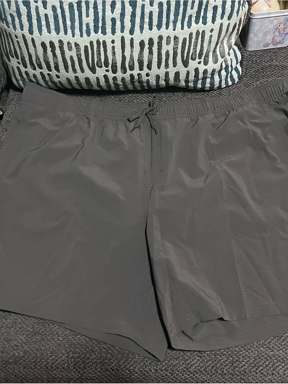 Ozark Trail Men's Black Swim Trunks with Drawstring
